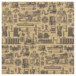 Muster für Vintage Dampfmaschinen Stoff