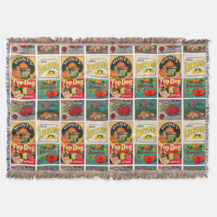 Muster für Vintage Fruchtkennzeichnung Decke