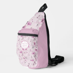 Muster für Vintage Lila Blume Crossbody Bag