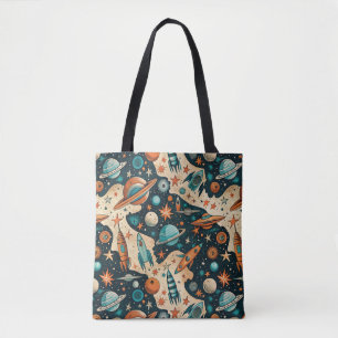 Muster für Vintage Raumfahrzeug-Raketenschiffe - K