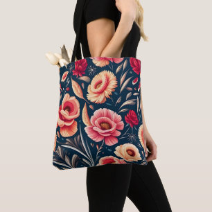 Muster für Vintage Rosa, Orange und Rote Blume