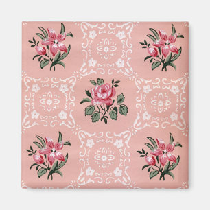 Muster für Vintage Rose Magnet