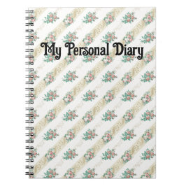 Muster für Vintage Rose - Notebook Notizblock