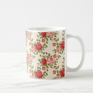 Muster für Vintage Shabby Chic-Rose Kaffeetasse