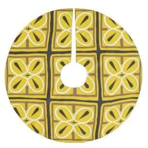 Muster für Vintage Zierfliesen Polyester Weihnachtsbaumdecke