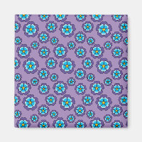 Muster für Violet Blue Flowers