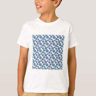 Muster für Violet Blue Flowers T-Shirt