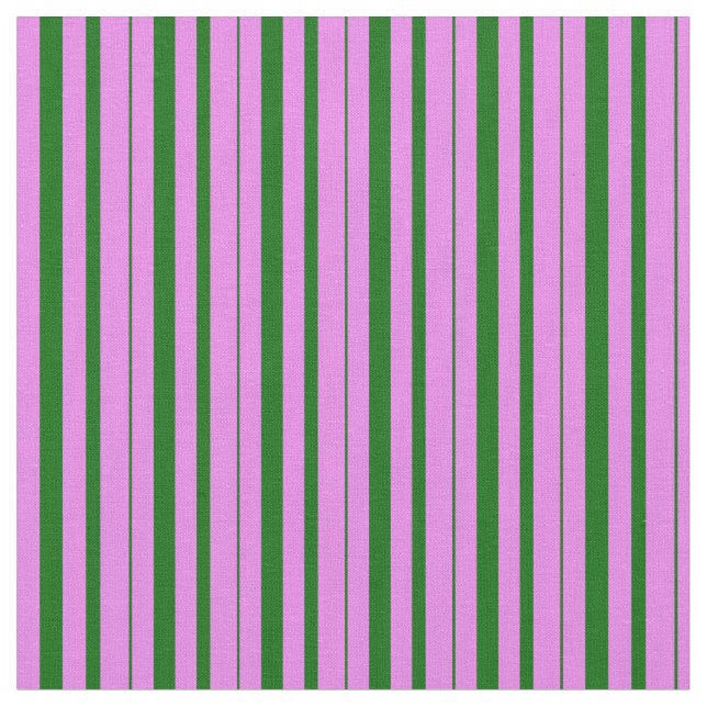 Muster für violette und dunkle grüne Streifen Stoff (Nahaufnahme)