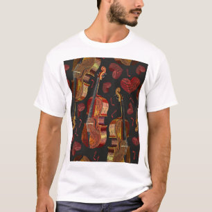 Muster für Violin Red Heart Music T-Shirt