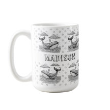 Muster für Wale und Sterne Kinder Personalisierte