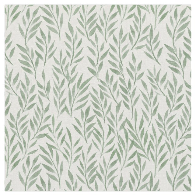 Muster für Wasserfarben-Blätter Stoff (Nahaufnahme)