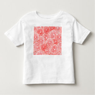 Muster für Wasserfarben-Grapefruits Kleinkind T-shirt