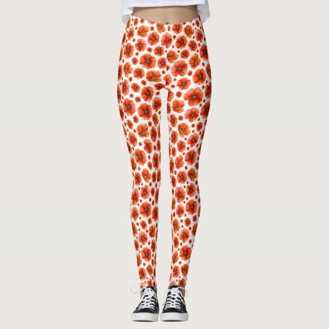 Muster für Wasserfarben Leggings (Vorderseite)