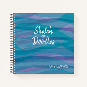 Muster für Wasserfarben Notizbuch