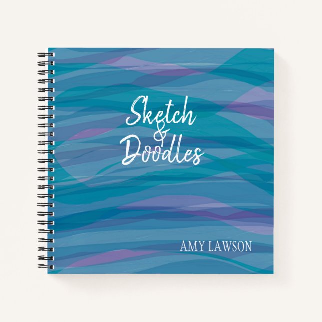 Muster für Wasserfarben Notizbuch (Vorderseite)