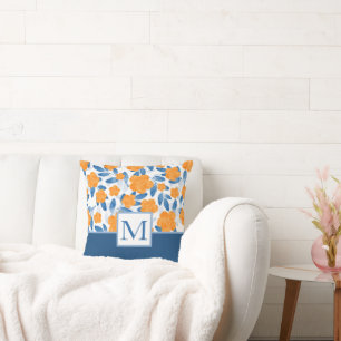 Muster für Wasserfarben und Blätter Kissen