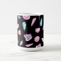 Muster für Wasserfarben und Kristalle