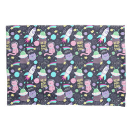 Muster für Weltraumkatzen Kissenbezug