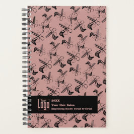 Muster für Werbehaar-Stylist-Tools Pink Schwarz Planer