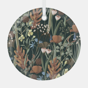 Muster für wild und getrocknete Blume. Ornament Aus Glas