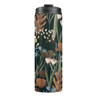 Muster für wild und getrocknete Blume. Thermosbecher