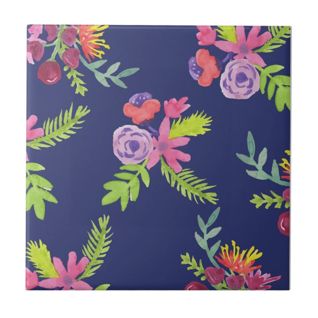 Muster für Wildblumen Fliese (Vorderseite)