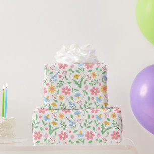 Muster für Wildblumen Geschenkpapier