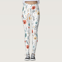 Muster für Wildblumen im Frühjahr, Rost, Tan, Blau