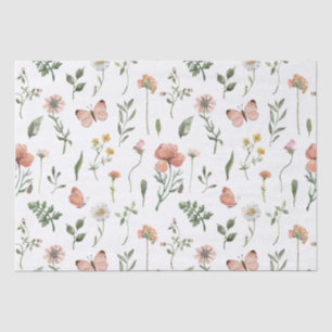 Muster für Wildblumen Seidenpapier