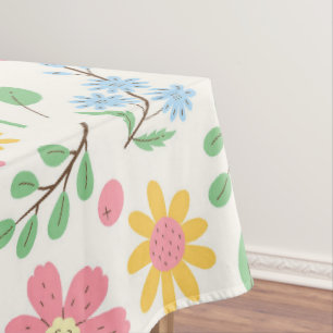 Muster für Wildblumen Tischdecke
