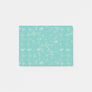 Muster für Wissenschaftssymbolen Post-it Klebezettel