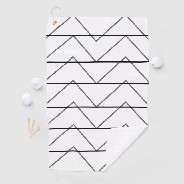 Muster für Zickzack Streifen Golfhandtuch (Insitu)