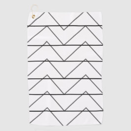 Muster für Zickzack Streifen Golfhandtuch