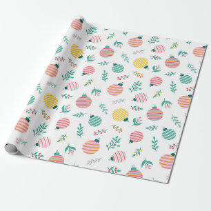 Muster für Zweige und Ornamente Geschenkpapier