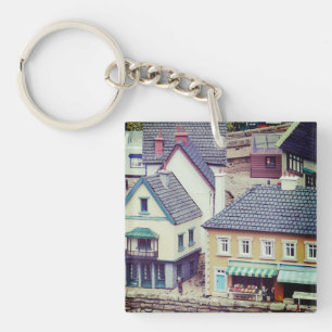 Muster-Gebäude Schlüsselanhänger