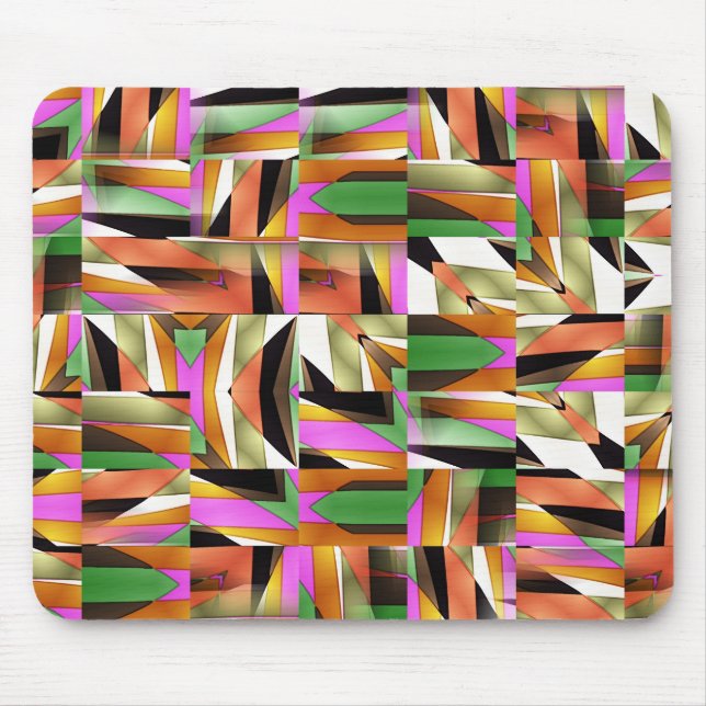 Muster gemacht von den abstrakten Farbfliesen Mousepad (Vorne)