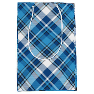Muster Geometrisch Vintage Trendig Blau Mittlere Geschenktüte