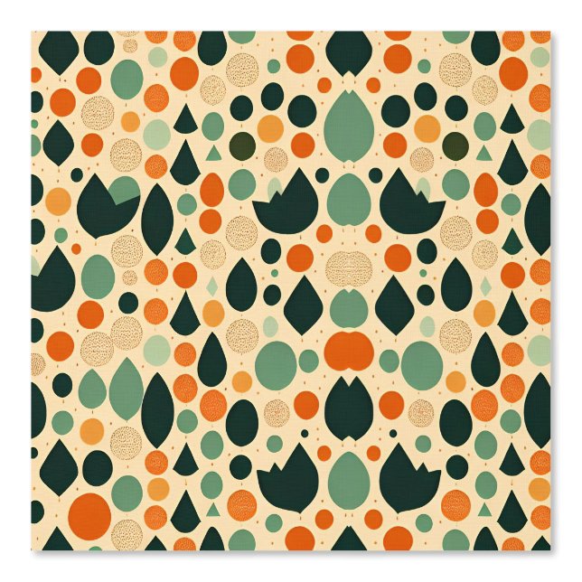 Muster geometrischer Formen in Erdtönen Tapete (Vorderseite)