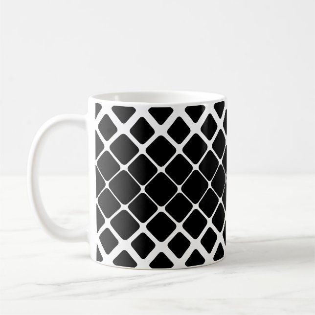 Muster, gerundet diagonal kaffeetasse (Links)