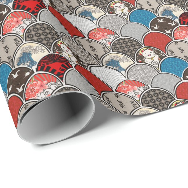 Muster Geschenkpapier (Rolleneckpunkt)