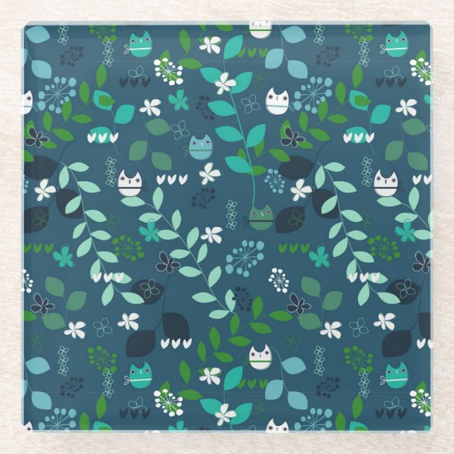 Muster Glasuntersetzer (Vorderseite)