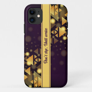 Muster Gold Dreieck iPhone Case