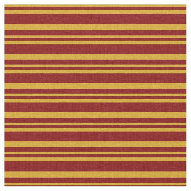 Muster Goldenrod und Maroon Lines/Stripes Stoff (Nahaufnahme)