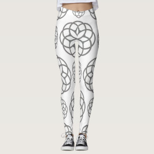 Muster Grau Geometrische Kreise Modern Stylisch Leggings