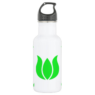 Muster-Grün der Blumen-5 Trinkflasche