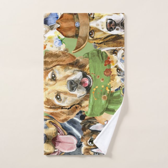 Muster Haustiere Hunde Leber Handtuch (Handtuch)