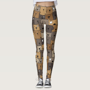 Muster Haustiere Niedliche Hunde Lover Leggings