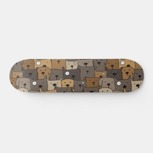 Muster Haustiere Niedliche Hunde Lover Skateboard