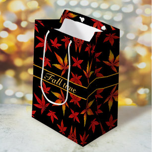 Muster Herbstleaves Geschenktasche Mittlere Geschenktüte