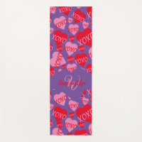Muster Herz XOXO Liebe Rotes Rosa Lila Monogramm